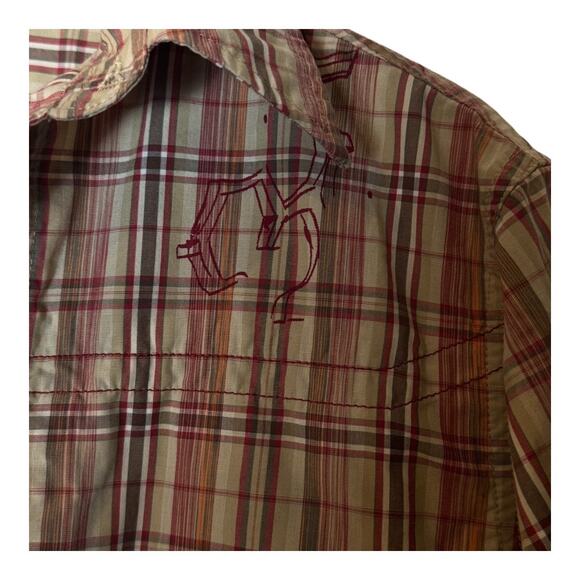 Mountain Hardwear Men's Premium Plaid Button Down Shirt Medium - Picture 3 of 11